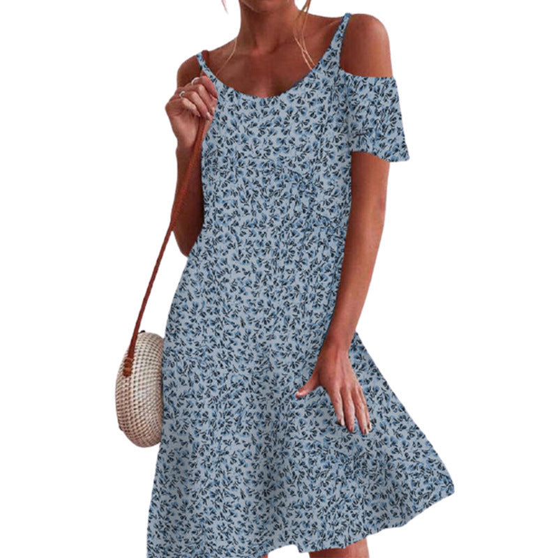 Damen Modisches Sommerkleid mit Knoten-Detail Sovae