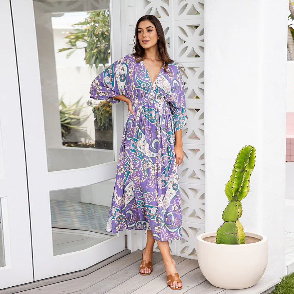 Damen Maxikleid Sovae