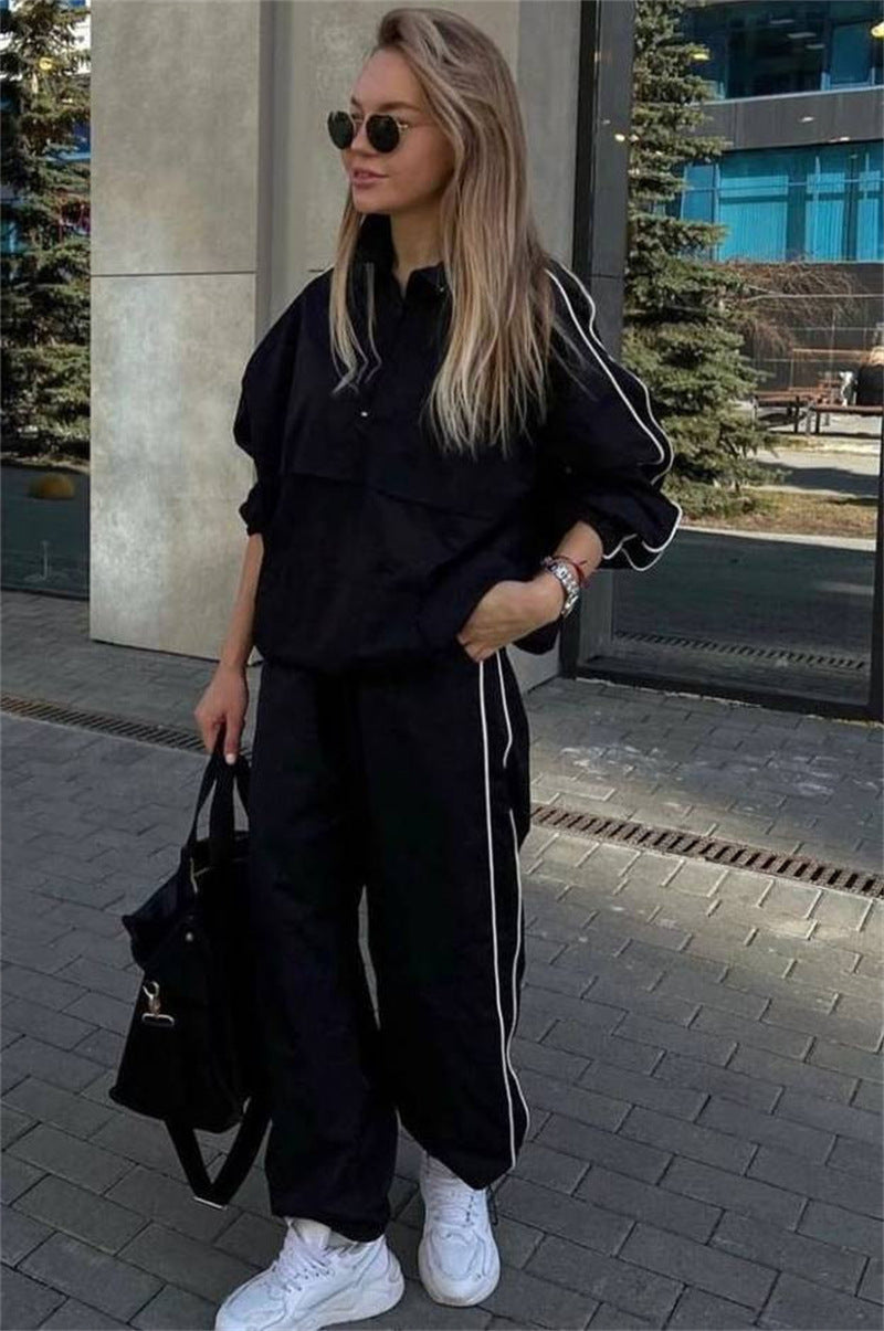 Damen sportliche Jacke mit hoch geschlossenem Kragen und Reißverschluss Sovae