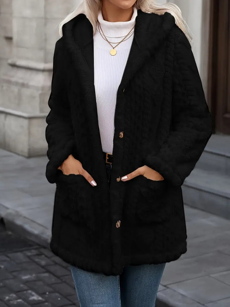 Damen Flauschige Kuscheljacke Sovae