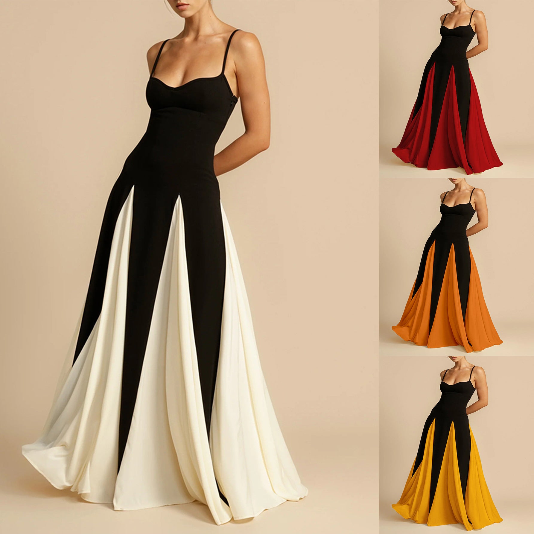 Damen Abendkleid mit fließendem Rock Sovae