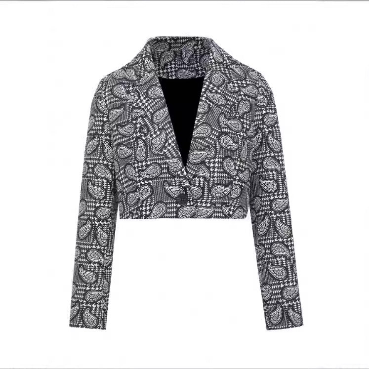 Damen modischer Jacquard Blazer Sovae