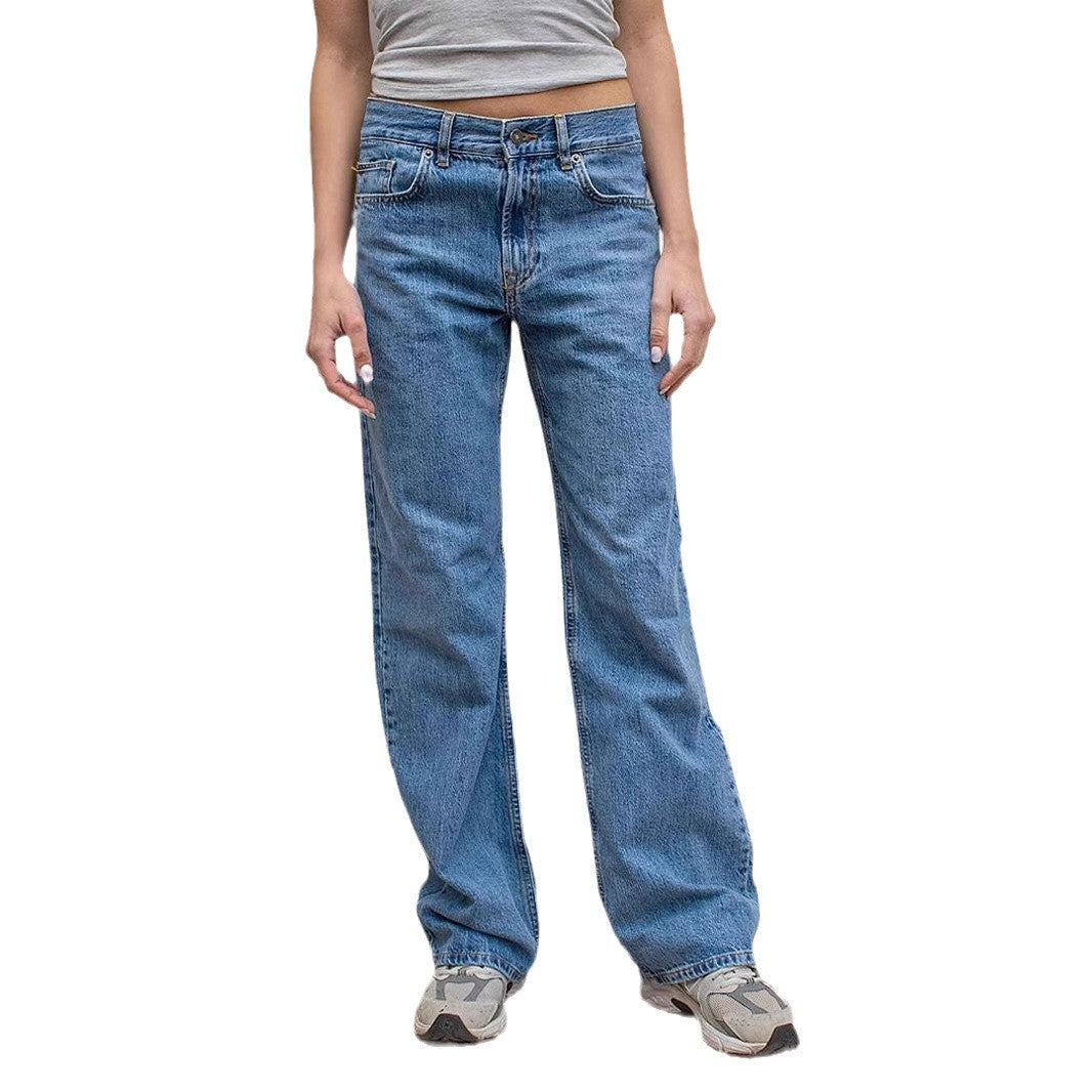 Damen Weite Jeans im modernen Vintage-Stil Sovae
