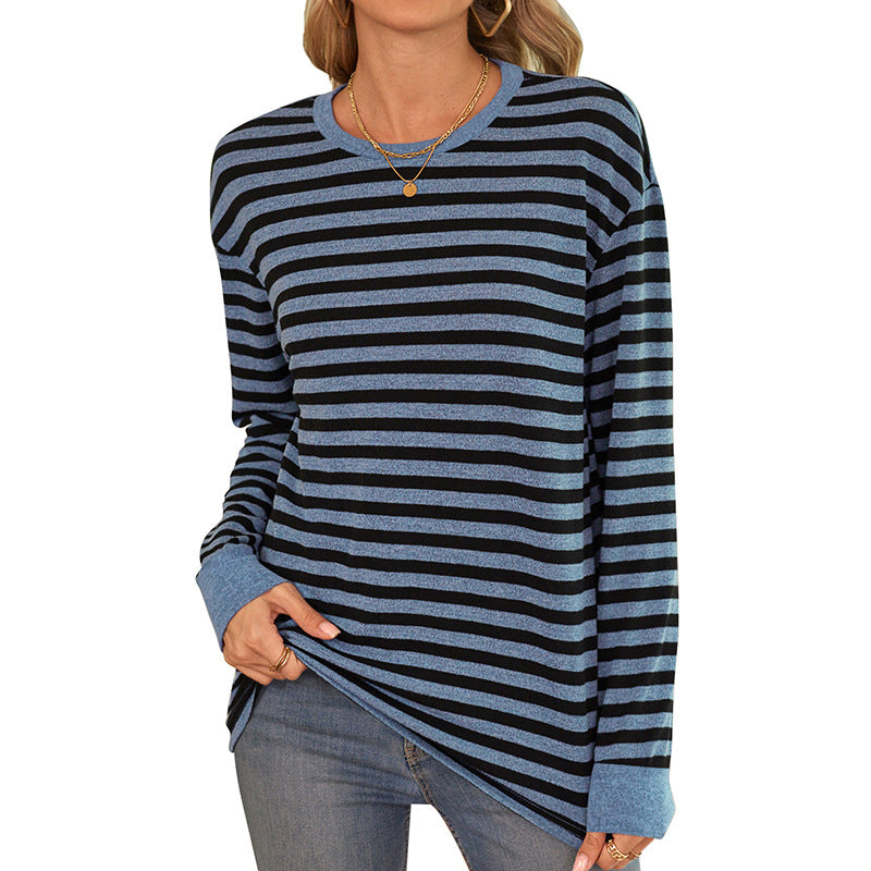 Damen Langarmshirt im maritimen Streifen-Look Sovae