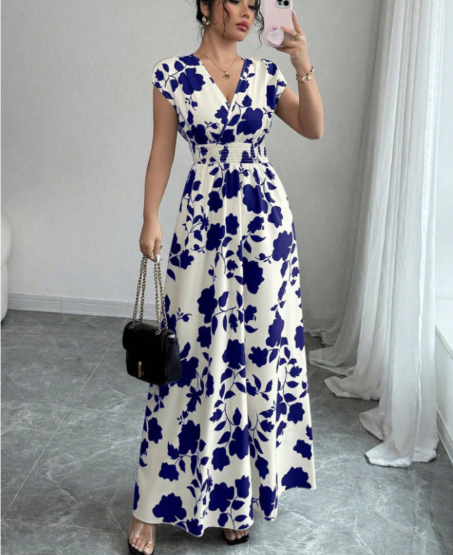 Damen Maxikleid mit floralem Muster Sovae