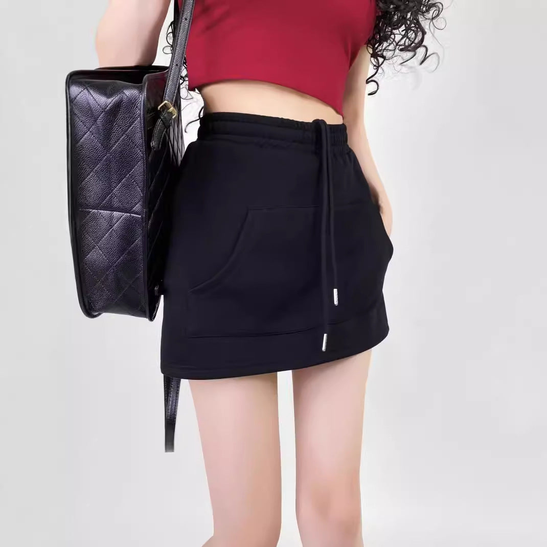 Damen Sweatrock mit elastischem Bund und praktischen Seitentaschen Sovae