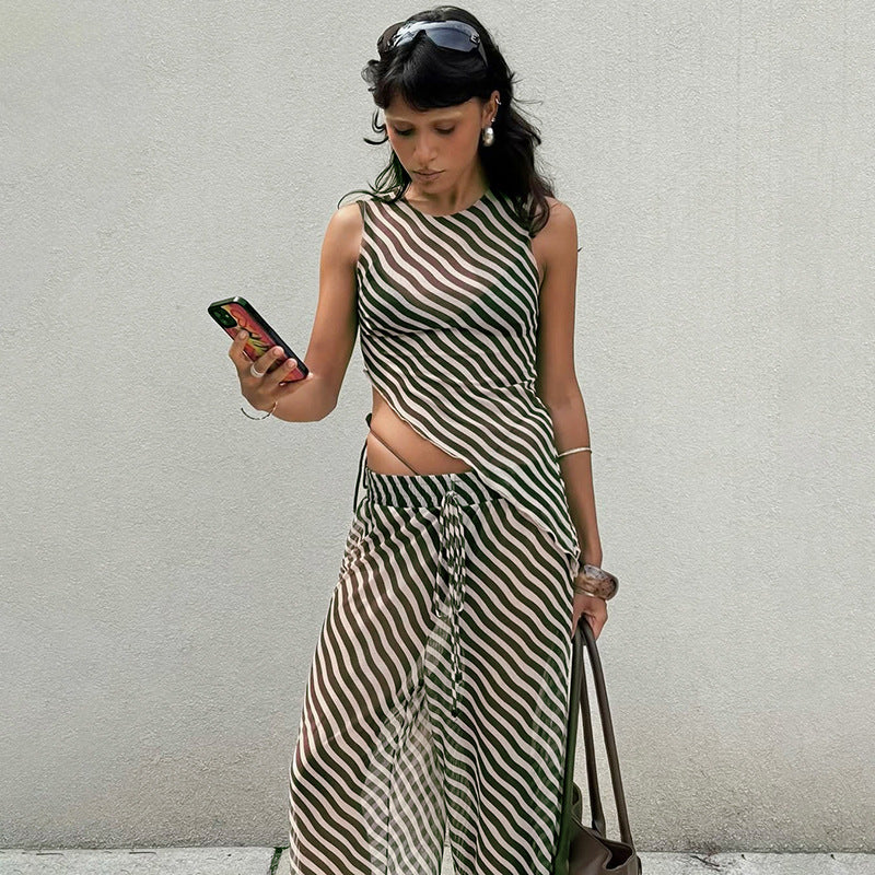 Damen Eleganter und luftiger Jumpsuit mit asymmetrischem Schnitt Sovae