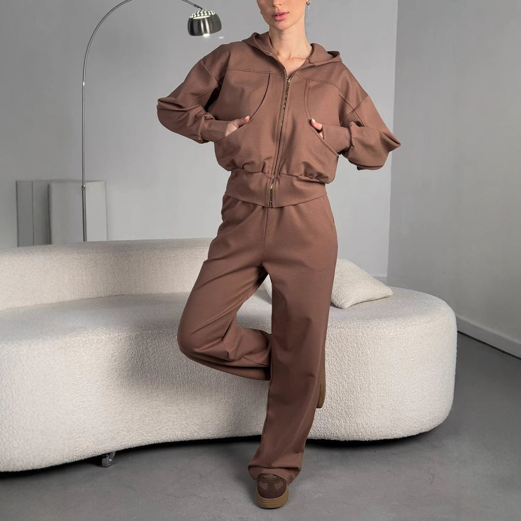 Damen Casual-Fleece-Jacke mit durchgehendem Reißverschluss Sovae