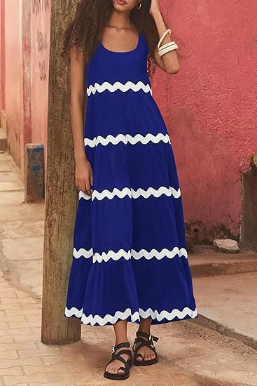 Damen Maxikleid Sovae