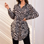 Damen Shirtkleid mit rüschen Detail Sovae