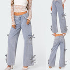 Damen Elegantes cropped Spitzenoberteil Sovae