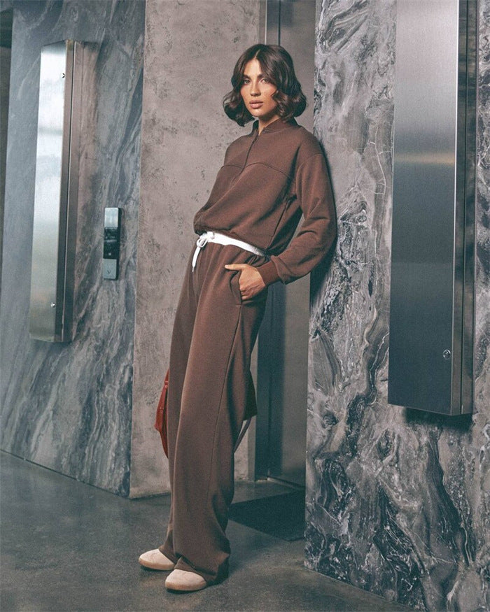 Damen Sportliches Lounge-Set mit weitem Schnitt Sovae