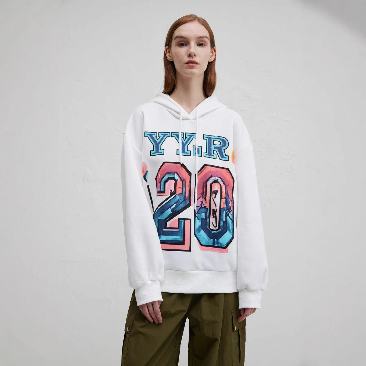 Damen Oversized Kapuzenpullover Sovae