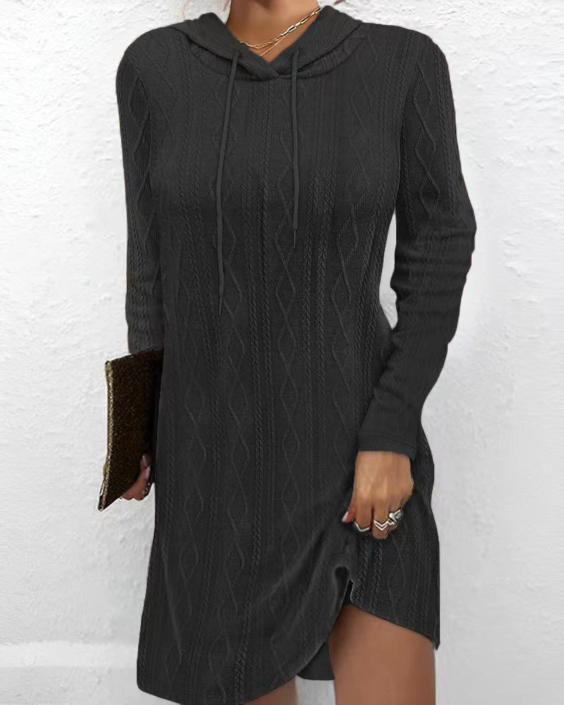 Damen Kapuzenkleid Sovae