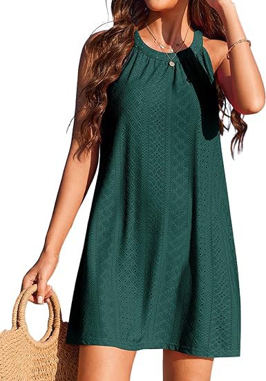 Damen Freizeit-Minikleid mit Rüschendetails Sovae