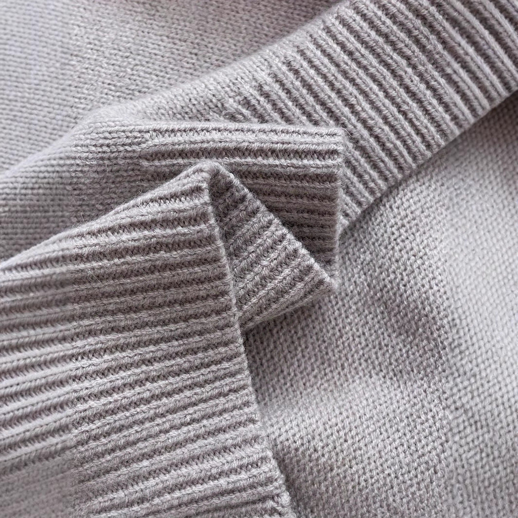 Damen modischer Strickpullover mit trendigen Streifen und lässigem Schnitt Sovae