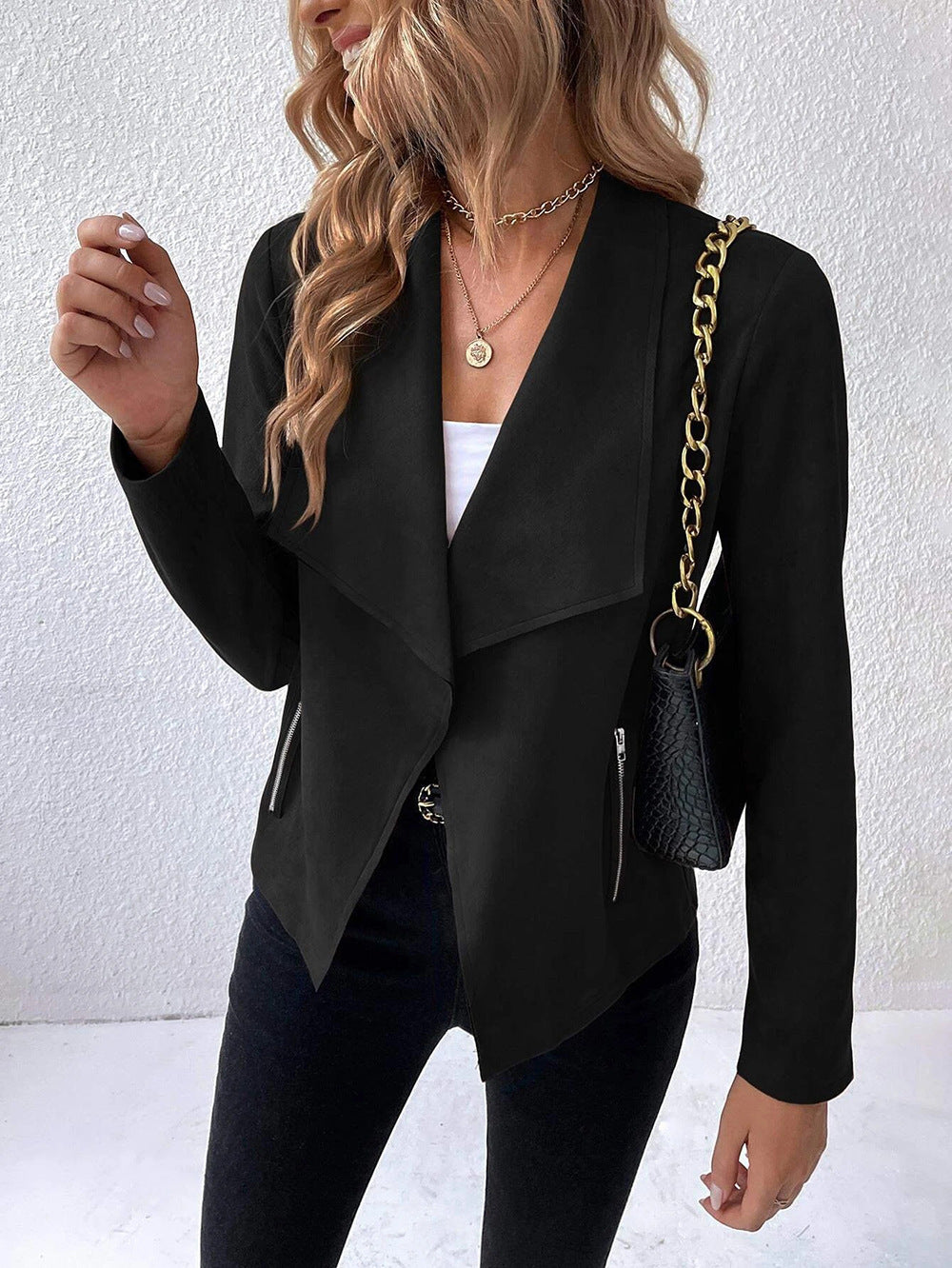 Damen angesagter Oversized-Blazer Sovae