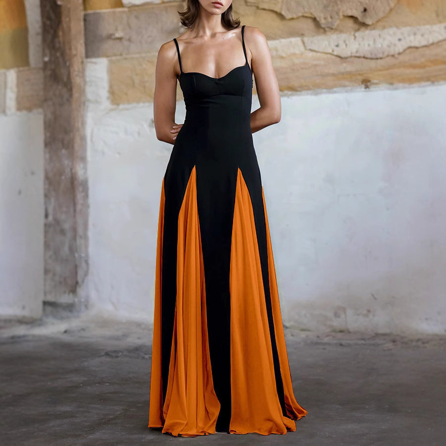 Damen Abendkleid mit asymmetrischem Saum und geschnittenem Oberteil Sovae
