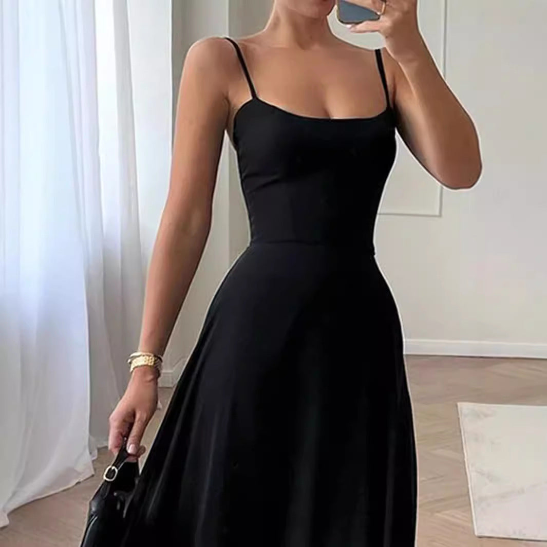 Damen Elegantes Maxikleid mit voluminösem Rüschensaum Sovae