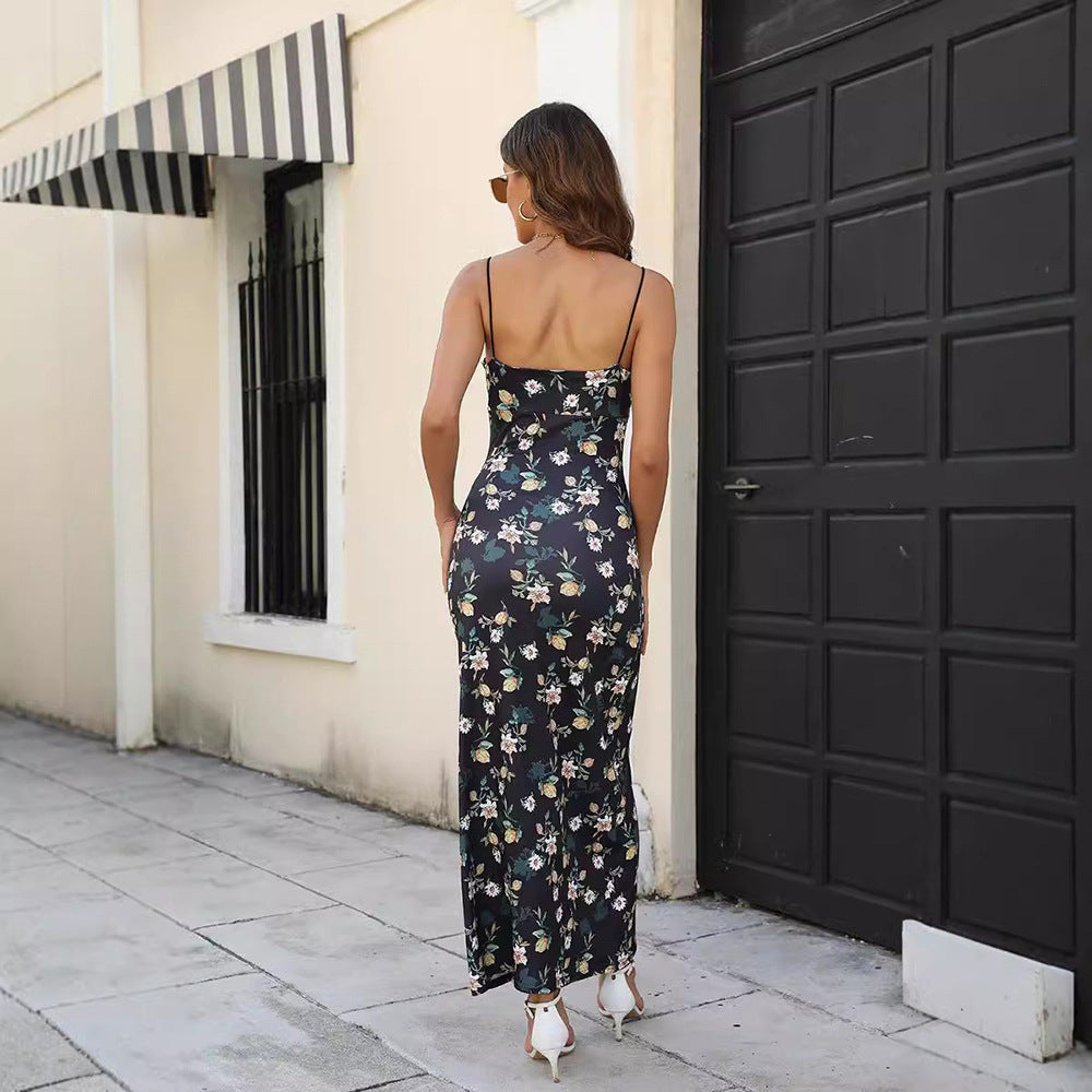 Damen Blütentraum Maxikleid Sovae