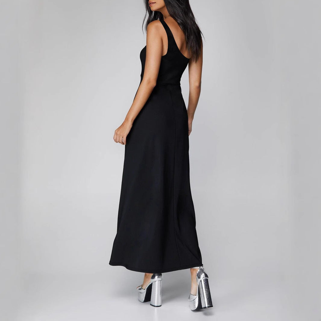 Damen Maxi-Kleid mit asymmetrischem Ausschnitt von Sovae