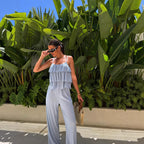 Damen lässiger Jumpsuit mit Schichten Sovae