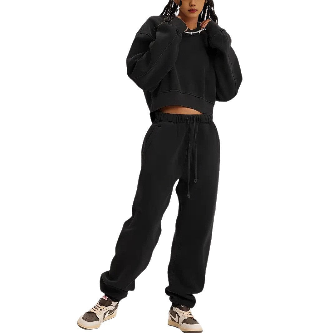 Damen lässiger Oversized Pullover mit elastischen Bündchen Sovae
