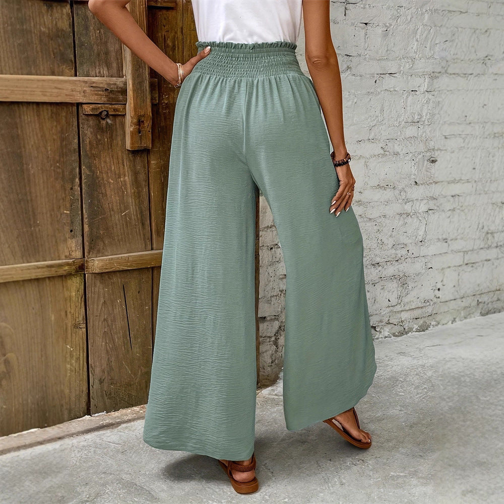 Damen Übergroße Plissierte Hose Sovae