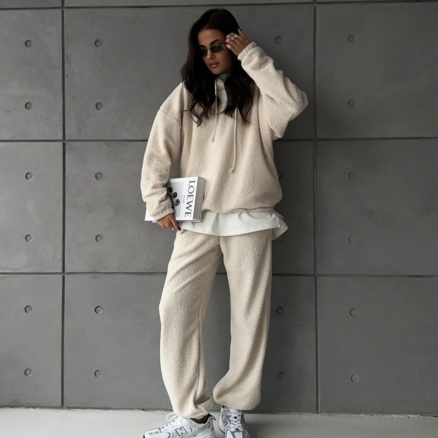 Damen weiches Fleece-Lounge-Set Sovae