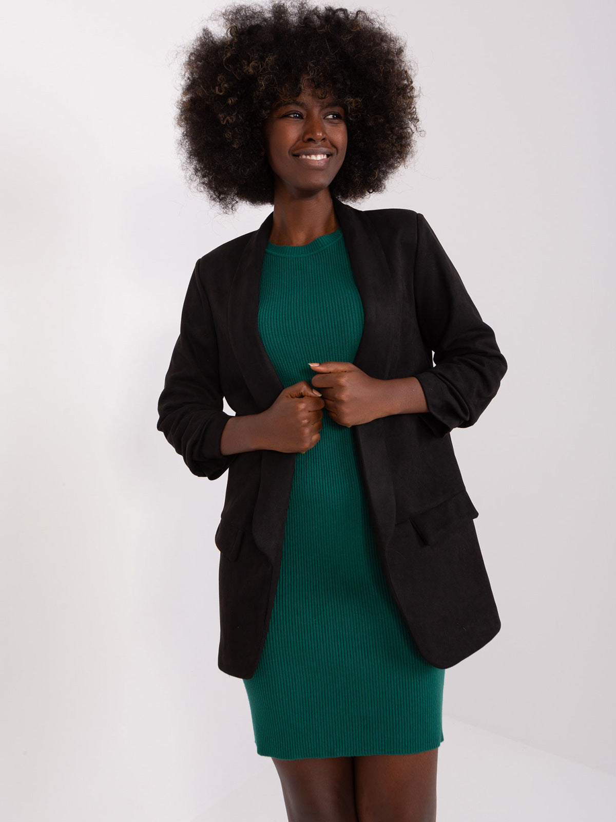 Damen lässiger Veloursblazer Sovae
