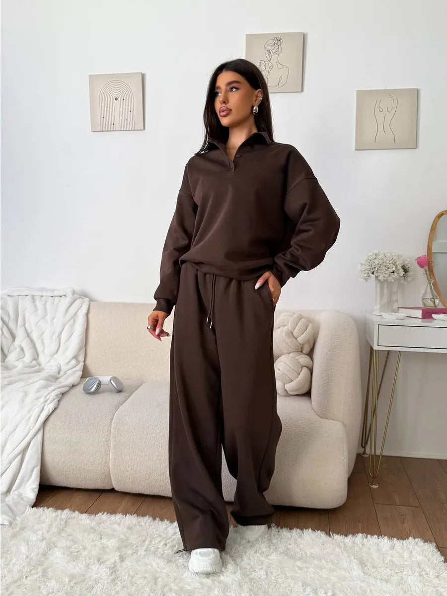 Damen Sportlicher Pullover mit weiten Hosen Sovae