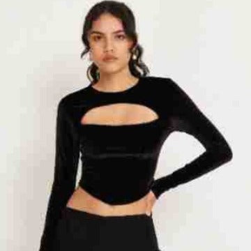 Damen Oberteil mit Cut-Out-Design Sovae