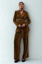 Damen elegantes Ensemble bestehend aus Blazer und Hose Sovae