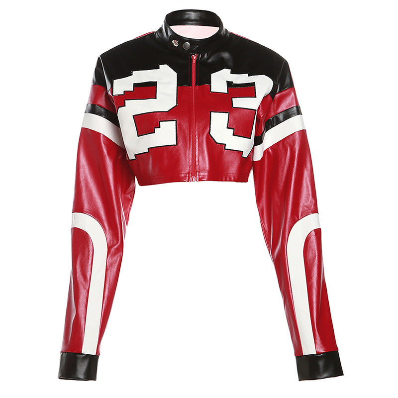 Damen Trendige cropped Jacke Sovae
