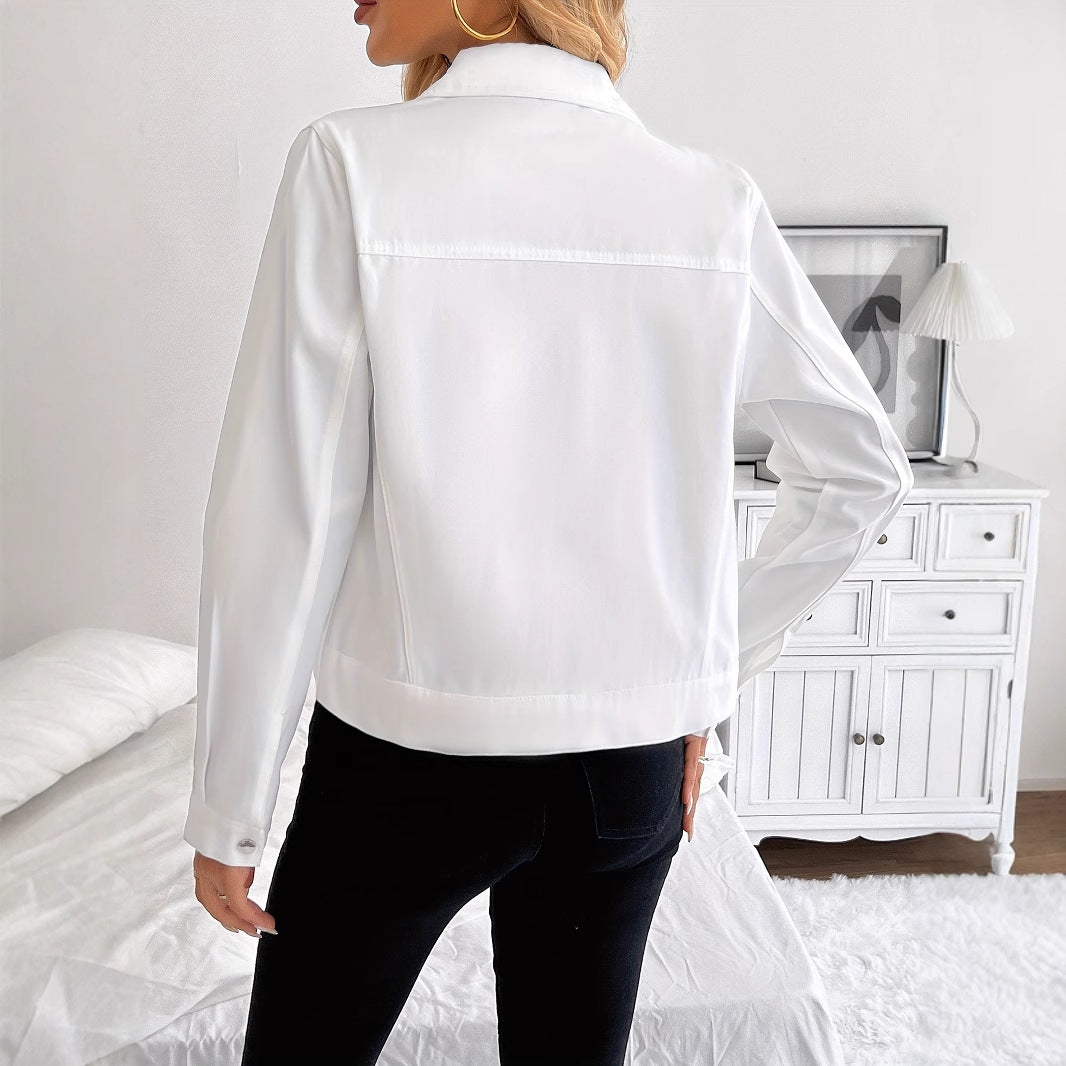 Damen modische Schlupfjacke mit strukturiertem Design Sovae