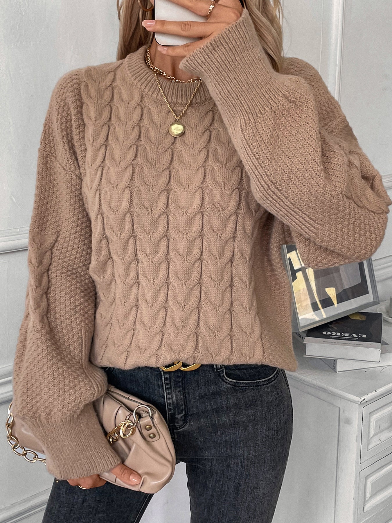 Damen Strickpullover Sovae
