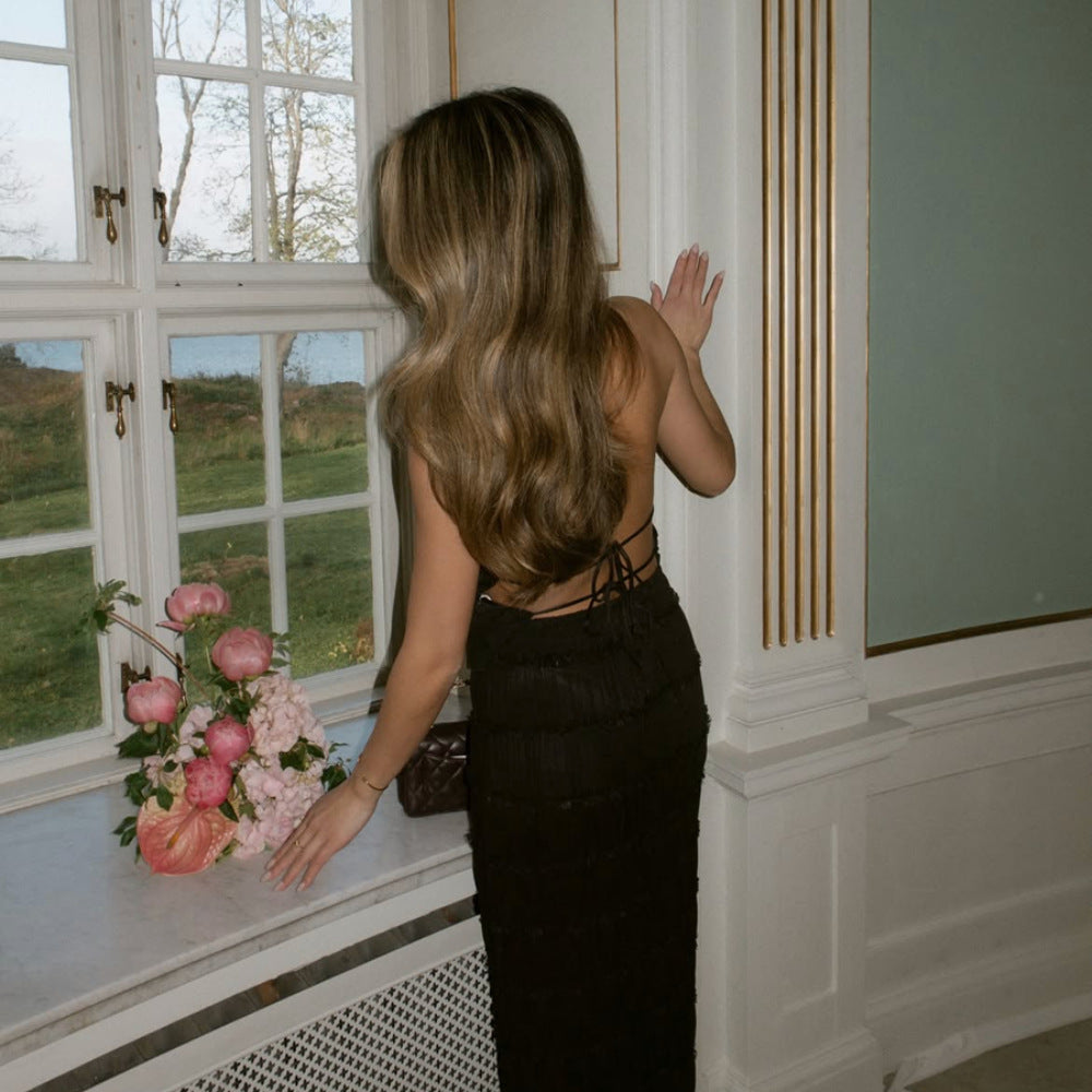 Damen Maxikleid Sovae