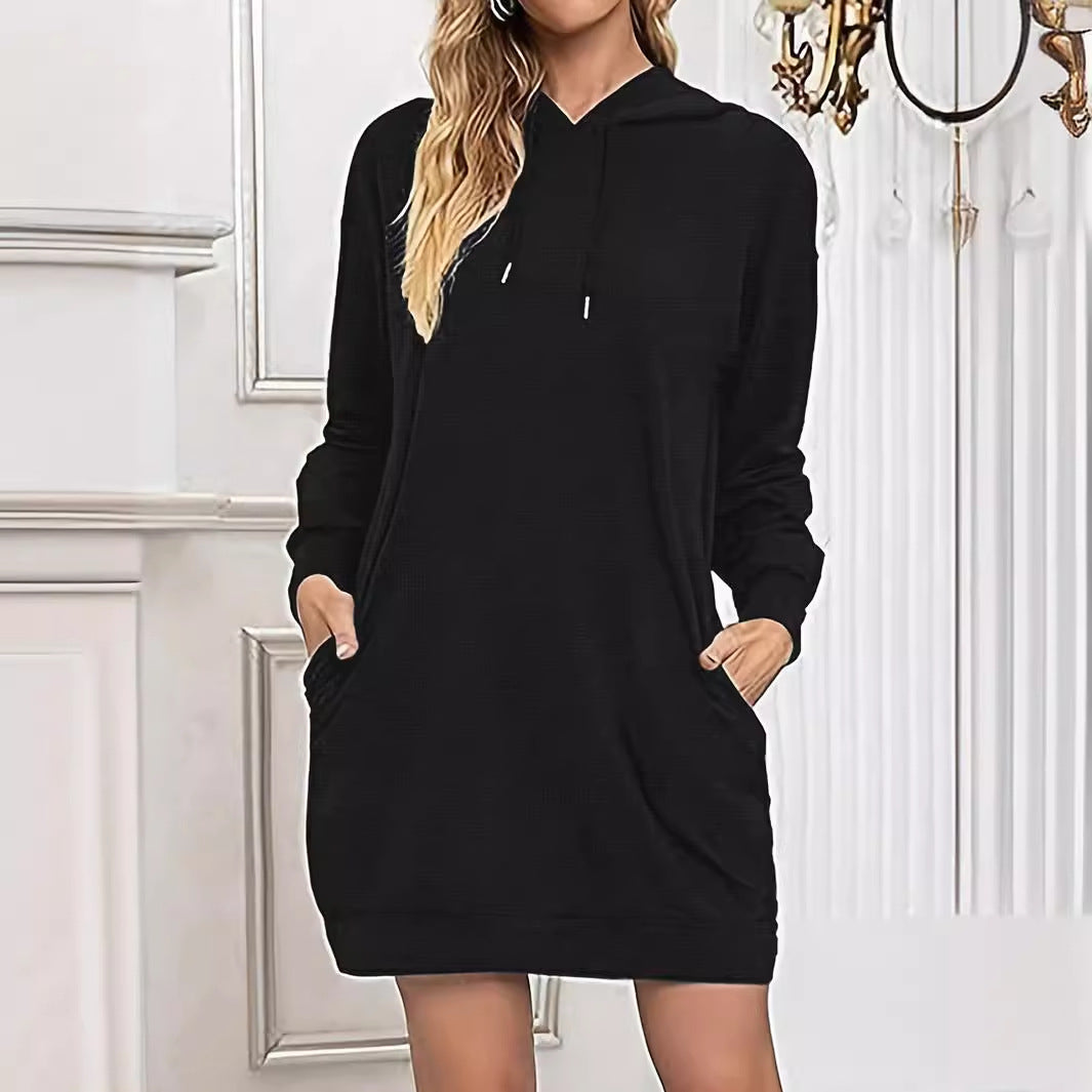 Damen Kapuzenkleid Sovae