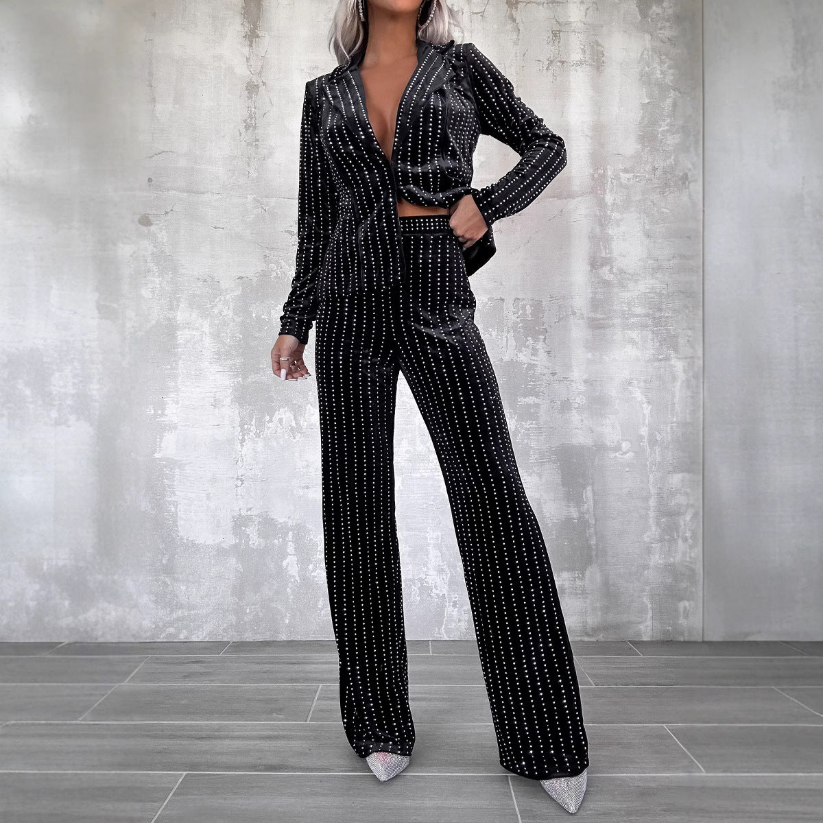 Damen Glamouröses Anzugset Sovae