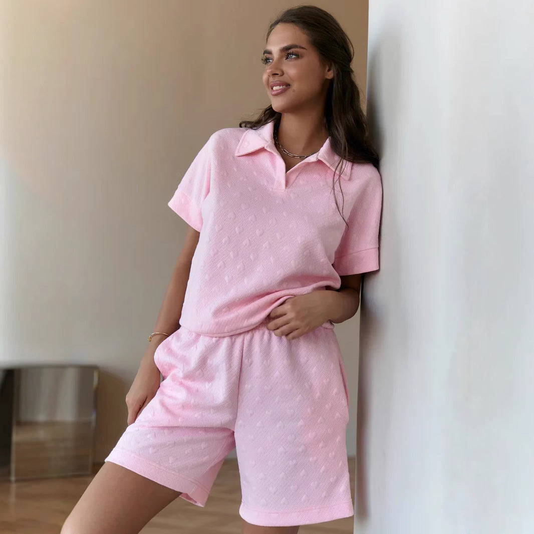 Damen Sportliches Freizeit-Set mit lockerem Schnitt Sovae