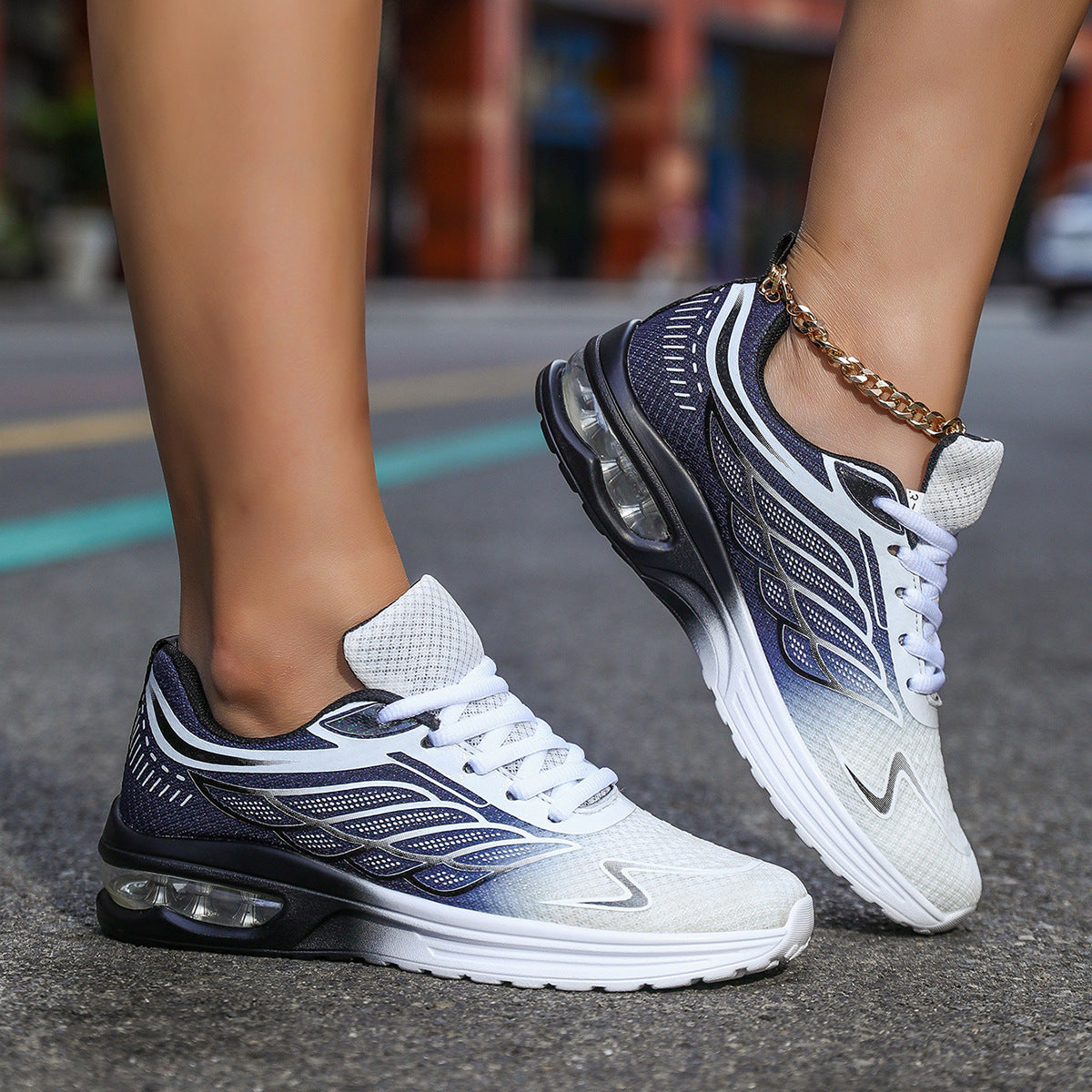 Damen Sportliche Laufschuh-Sneaker mit luftdurchlässigem Obermaterial Sovae